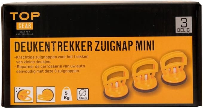 Topgear Deukentrekker zuignap mini 3 delig