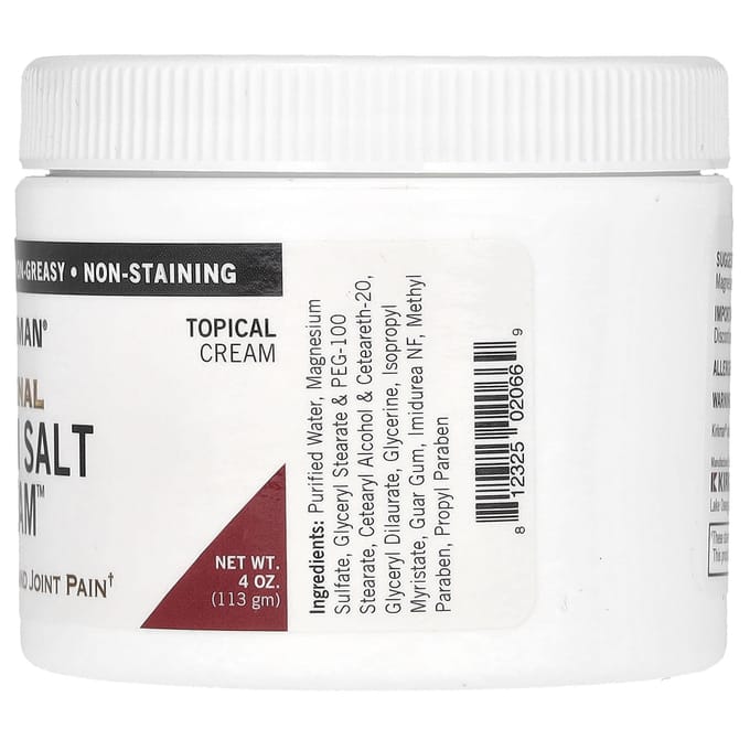 Crème au Sel d'Epsom Originale, 4 oz (113 g)