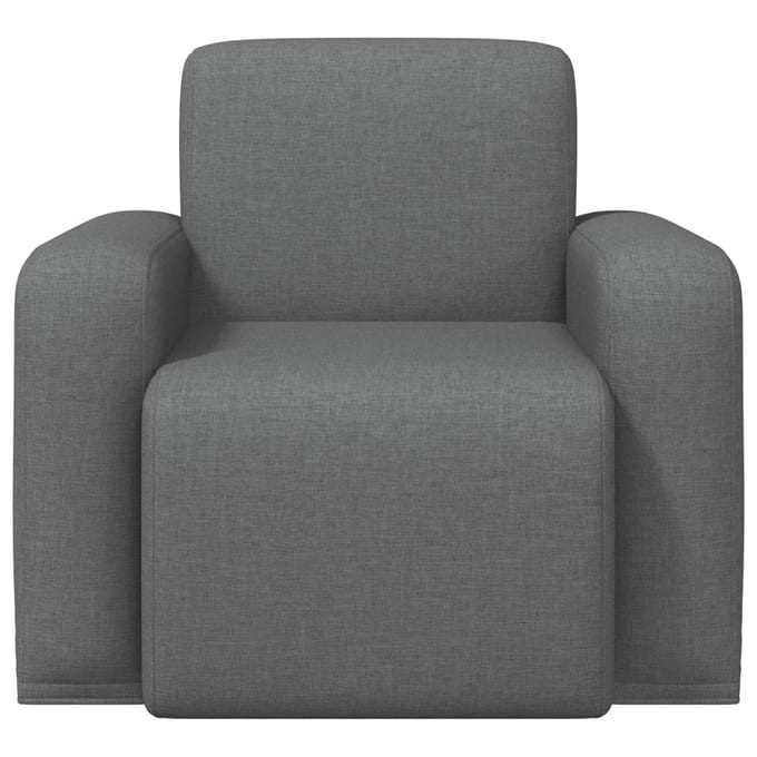 vidaXL - Fauteuil - Donkergrijs - Stof