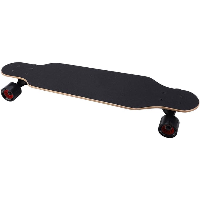 PUENTE Longboard Professionnel à Quatre Roues en Érable Motif Alien Skateboard pour Adulte black