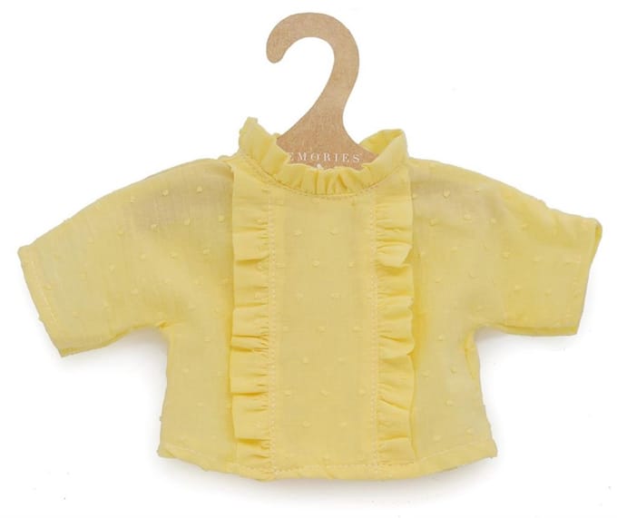 Asi poppenkleding shirt geel - poppen outfit polyester