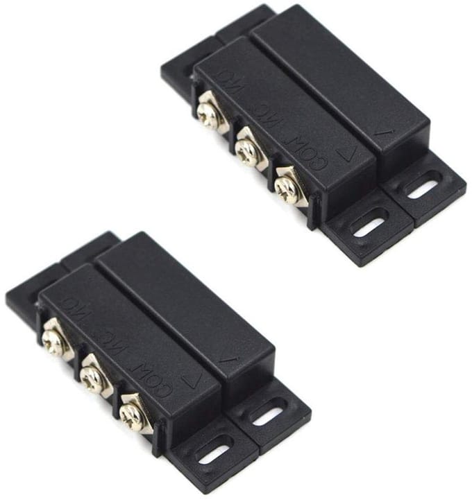 Magneetschakelaar NC - Alarm sensor - Beveiliging huis - Normaal gesloten - 10 watt - Wit