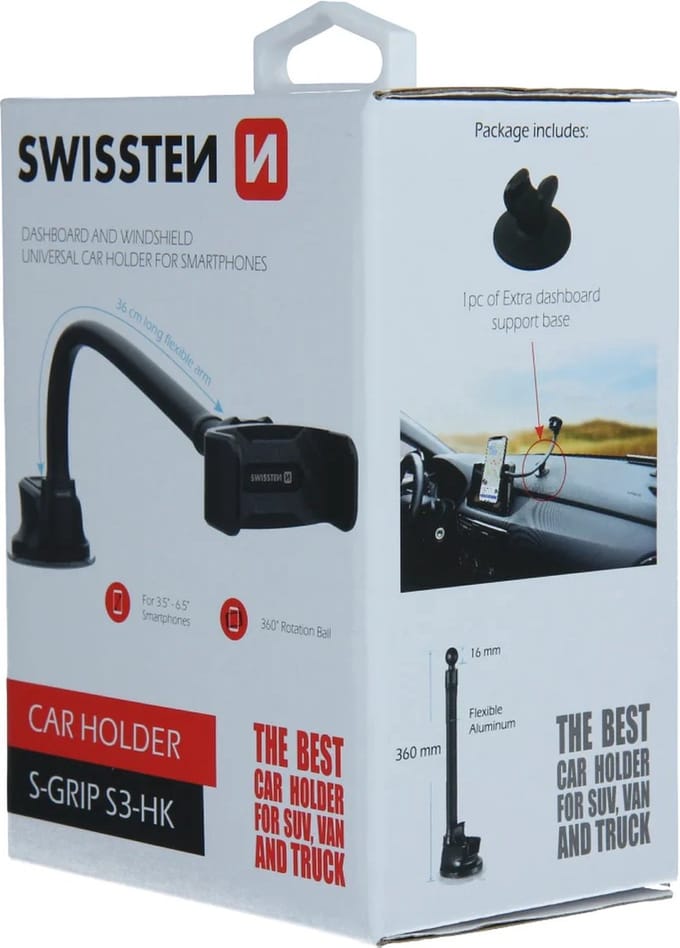 Swissten S-Grip S3-HK Universal Car Holder - 65010508 - Black