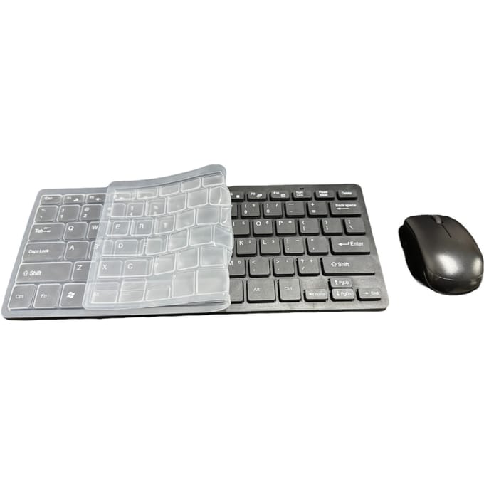 2,4 GHz compacte mini draadloze toetsenbord- en muisset voor Windows Mac Smart TV Laptop PC