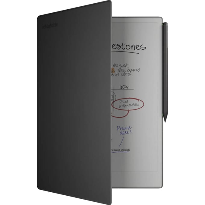 reMarkable Paper Pro Book Folio Zwart Leer