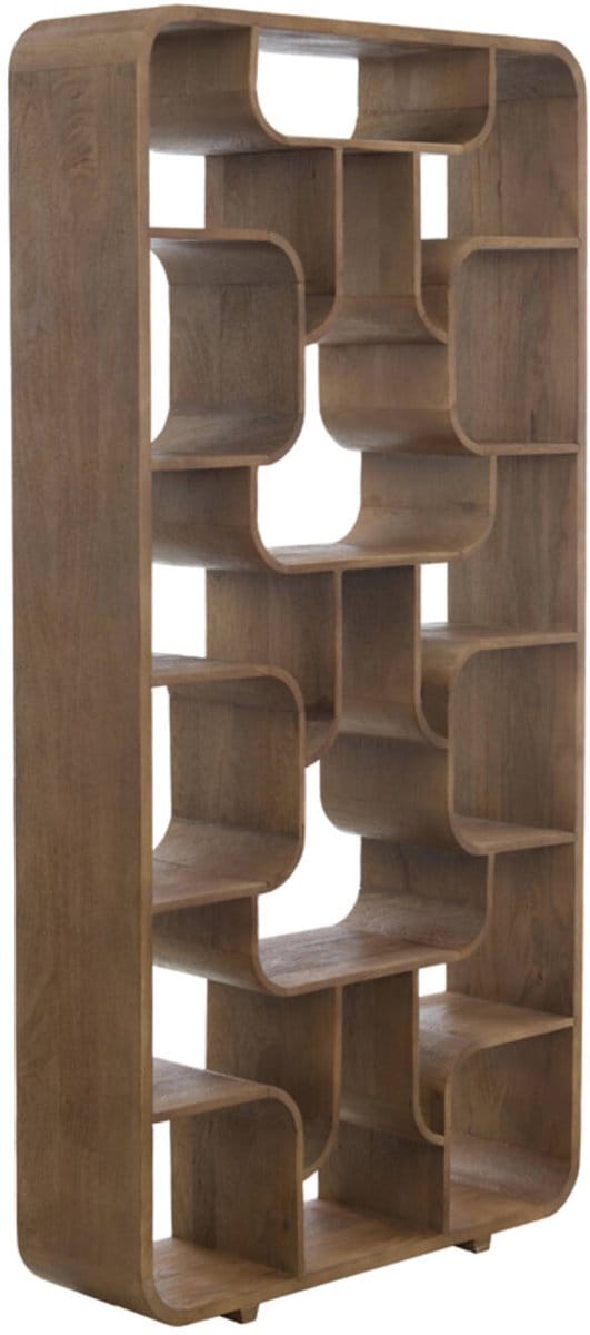 Light&living Kast open 100x30x200 cm LABARE grijs-donker bruin