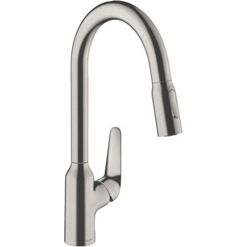 Hansgrohe Focus M42 single lever kitchen mixer 220, pull-out shower, 2jet 71800000