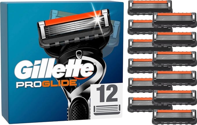 Gillette Proglide Navulmesjes Voor Mannen - 12 stuks