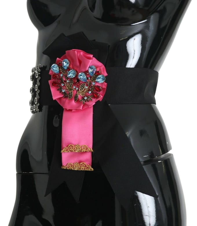 Dolce Gabbana Strikriem met Crystal Versiering