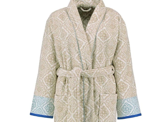 PiP Studio Badjas Jacquard Check - Maat XS - Khaki