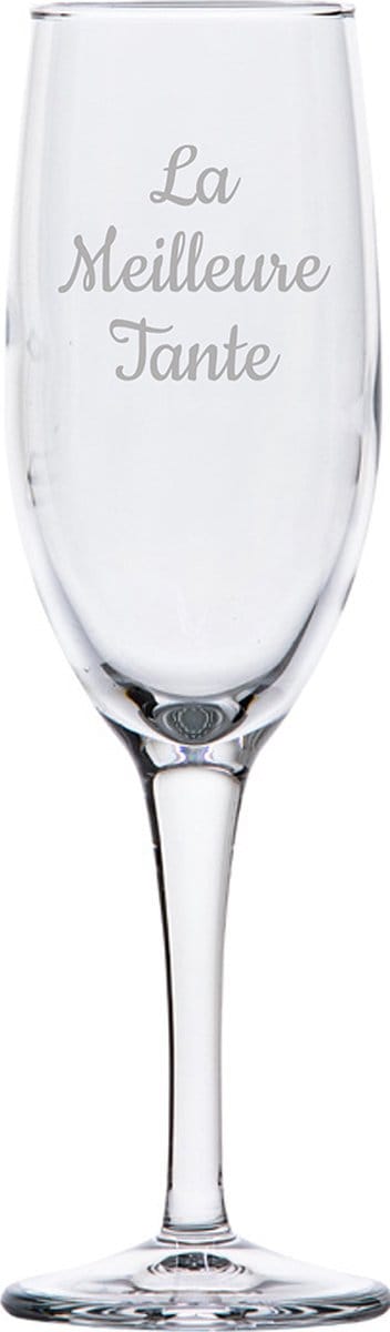 Champagneglas gegraveerd - 16,5cl - La Meilleure Tante
