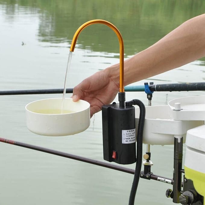 Vissen Zuigapparaat Opladen Automatische Pomp Inlaat Handsproeiers Water Absorber Machine Buiten gray
