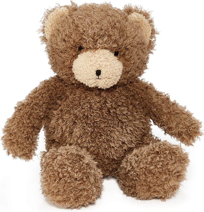 Bunnies By The Bay Cubby de Beer Knuffel - Knuffeldier - Geborduurde details - 35 cm - Bruin