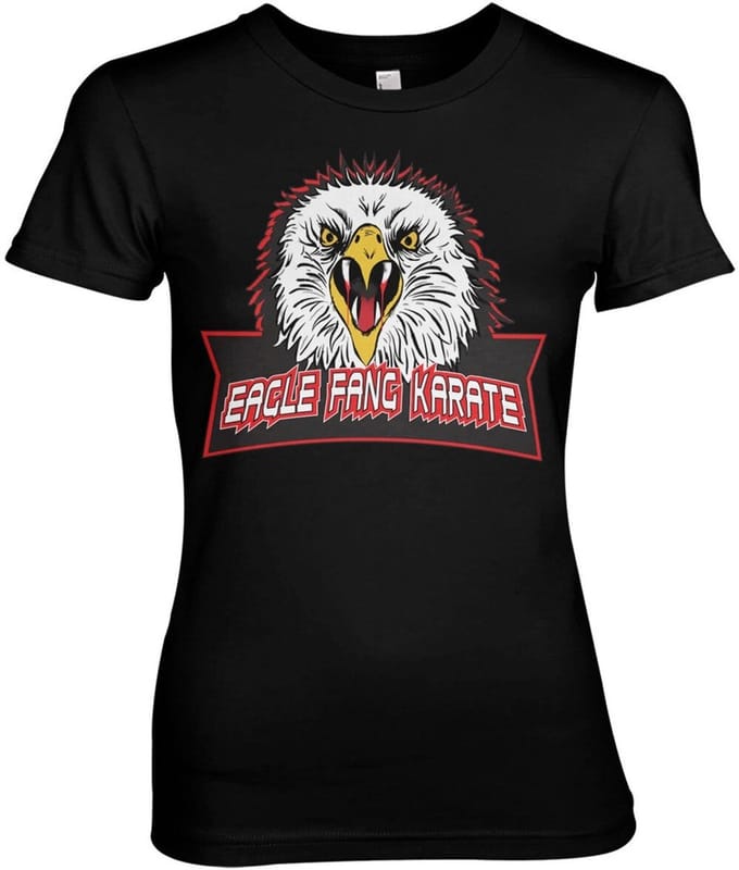 Cobra Kai Eagle Fang Karate Girly Tee dames-T-shirt zwart
