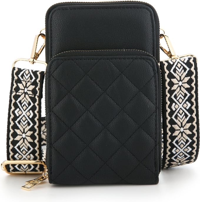 Michelle Tas - Crossbody - Zwart - Luxe bagstrap