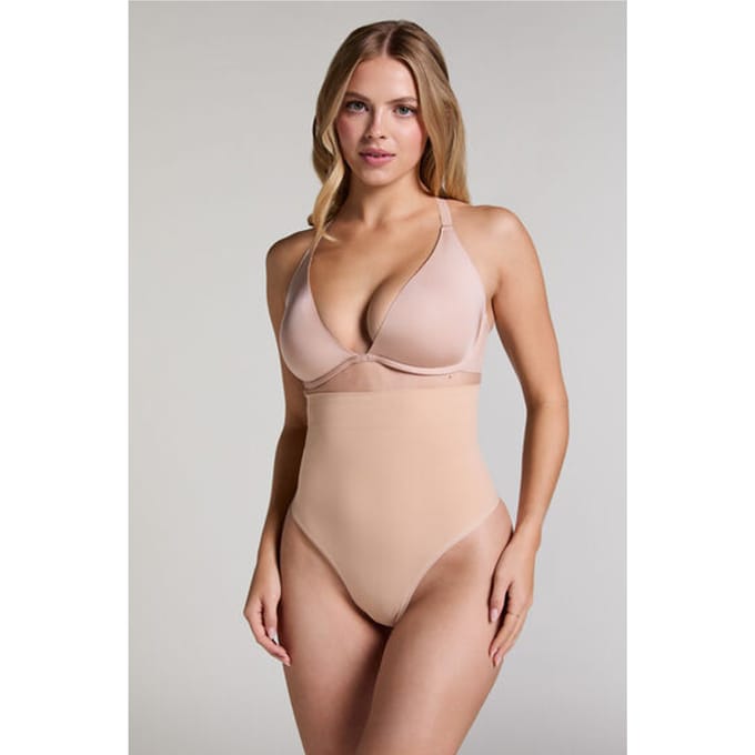 Hunkemöller Seamless Enhancing High Waisted Thong Beige
