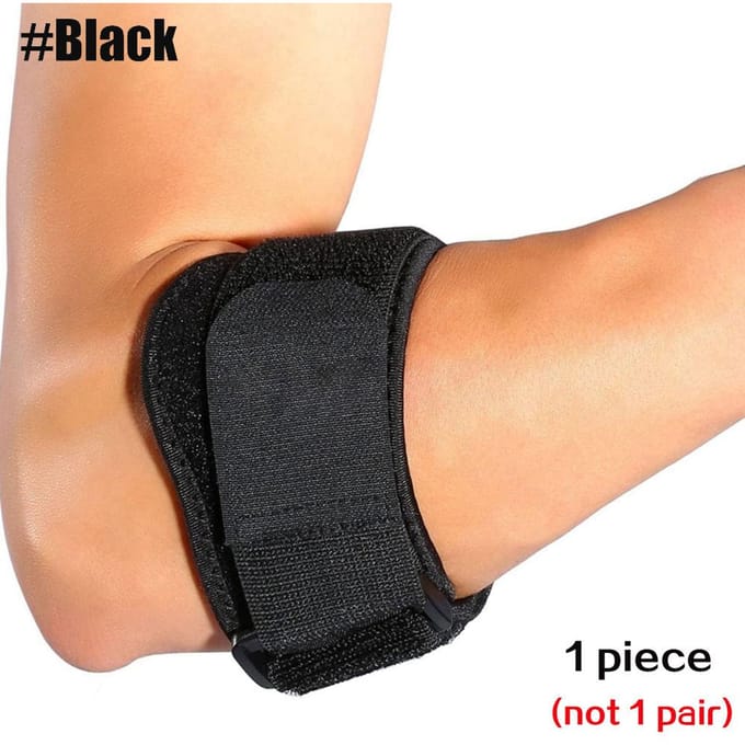 1 Pièce Support de Coude de Tennis avec Points d'Acupression pour Hommes et Femmes Golfeurs Elbow Golfeurs Elbow white
