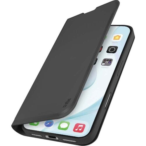 sbs mobile Wallet Smooth Flip cover Apple iPhone 17 Zwart