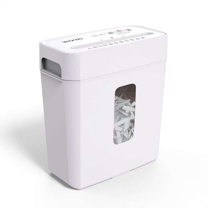 Papierversnipperaar - 14L - 8 A4 vellen - Wit - Levanda