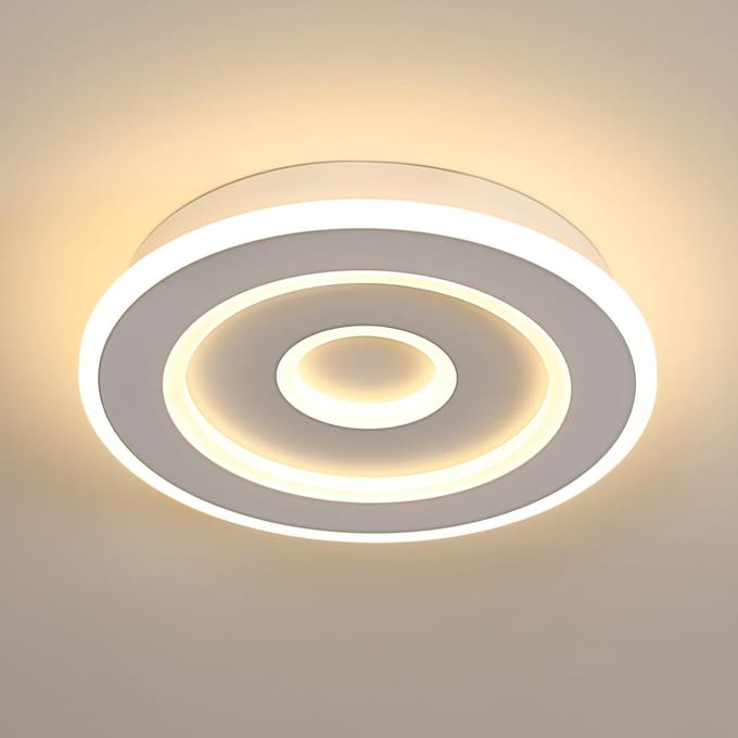 Haobosic - Plafondlamp - Ultradun acryl - Wit rond model - 28W Warm licht