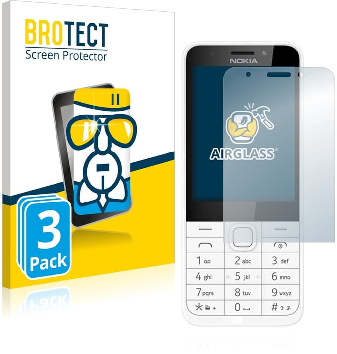 Screenprotector 3 Stuks voor Nokia 230 Beschermglas transparant