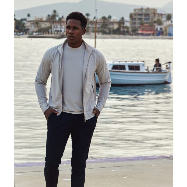 Blue Industry Het jersey overshirt met rits |