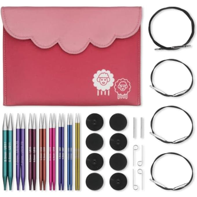 KnitPro Zing Deluxe verwisselbare naaldenset 3.5-8.0mm