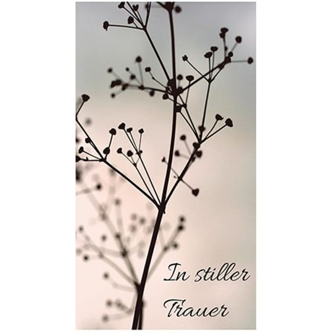 Wasmotief "In stille rouw 2"