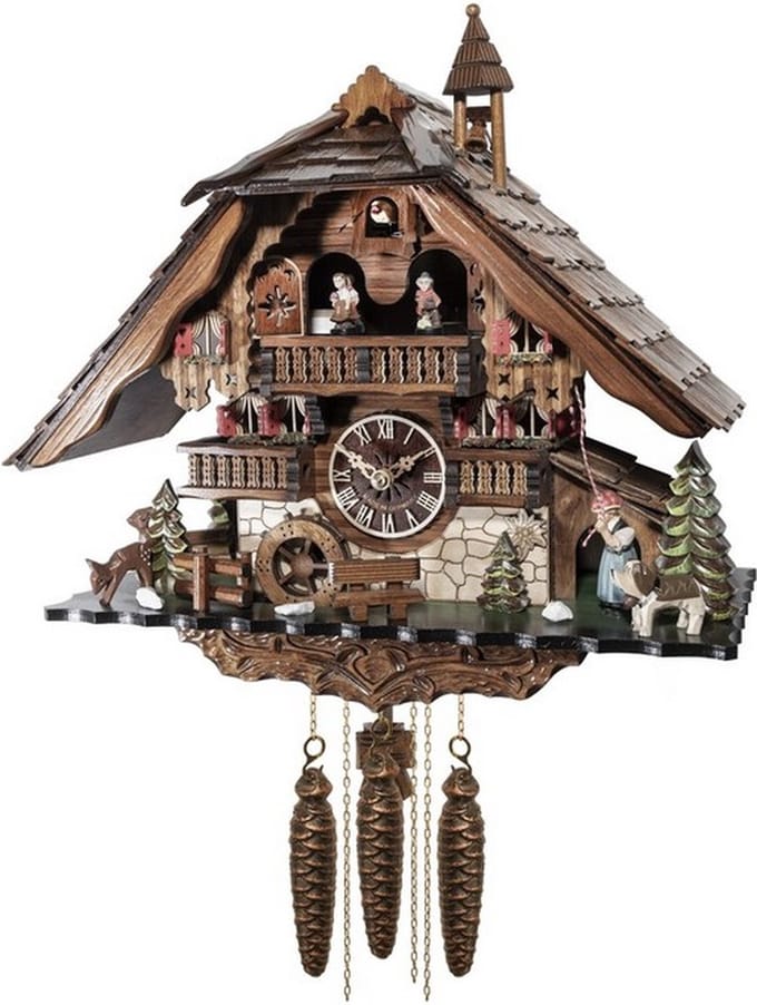 Engstler - 48114 MT - Koekoeksklok - 1-daags ketting uurwerk