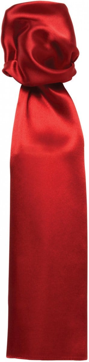 Premier 'Colours' Plain Business Scarf PB30 - Red - One size
