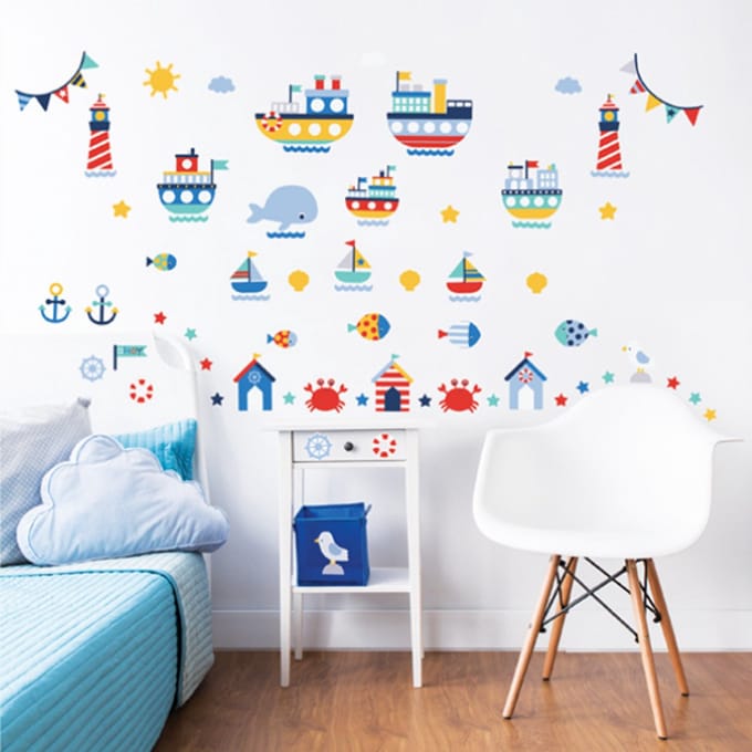 Muurstickers Nautical - Walltastic - Wall_stickers - Multicolor - Vinyl