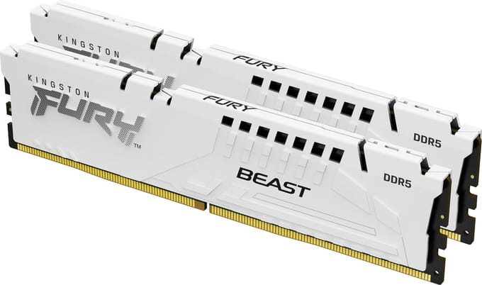 Kingston FURY Beast DDR5-6000 - 32GB - CL36 - Dual Channel (2 pcs) - AMD EXPO - Wit