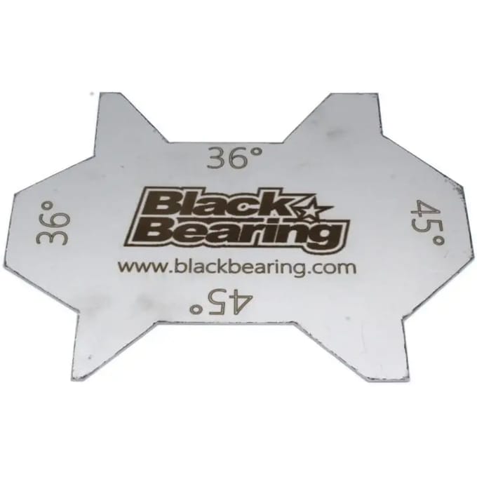 Hulpmiddel voor het meten van de hoek van de helmlagers Black Bearing