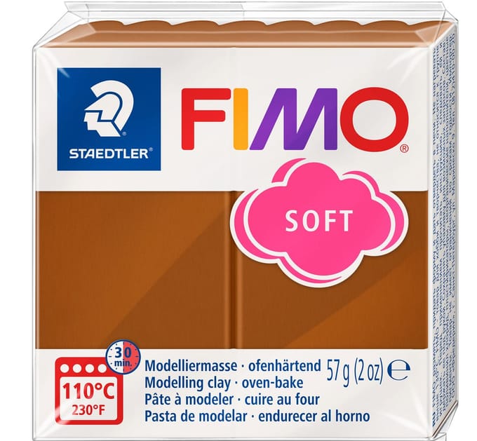 Boetseerklei Fimo soft 57 gram caramel