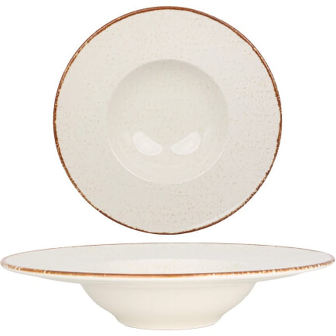 Rinart Pastabord - Brunilda - Porselein - 28 cm (400cc) - set van 2