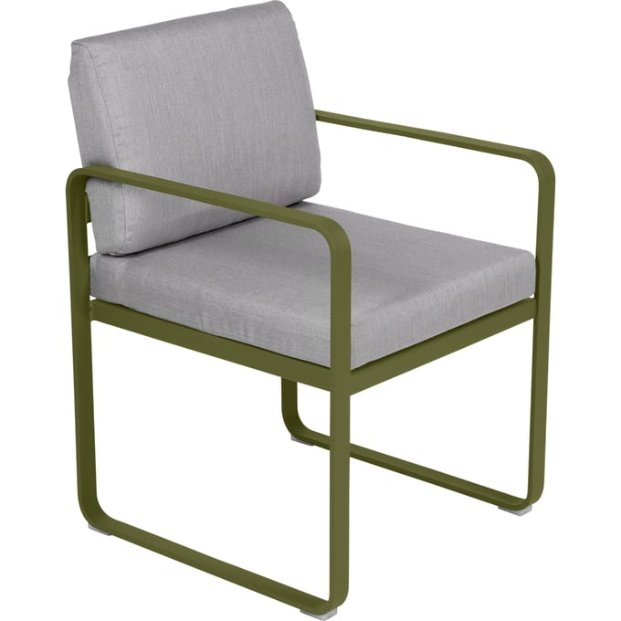 Fermob BELLEVIE fauteuil voor de eethoek - D3 Pesto - 79 Flanelgrijs