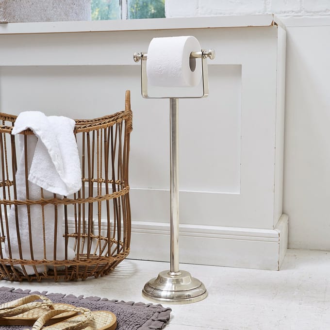 LOBERON Toiletrolhouder Corinne zilverkleurig