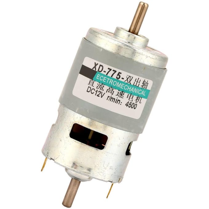 775 Motor 50W High Power Large Torque Double Shaft Dc Motor(12V4500RPM no bracket)