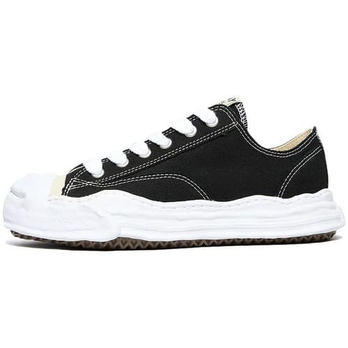 Maison Mihara Yasuhiro Peterson OG Sole Canvas Low 'Zwart' maat .