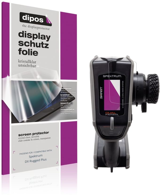 dipos – 2x Beschermfolie geschikt voor Spektrum DX Rugged Plus | Krasbestendige & heldere Screenprotector Ultra-Thin