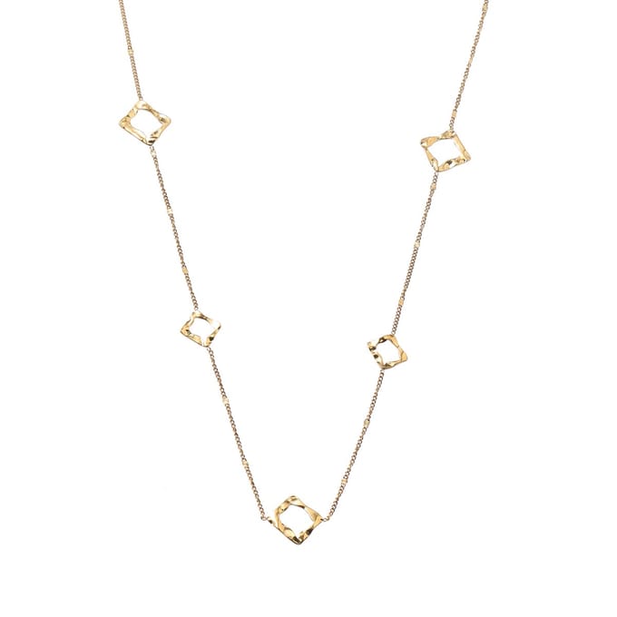 Go Dutch Label Collier Flat Oval Link Goudkleurig