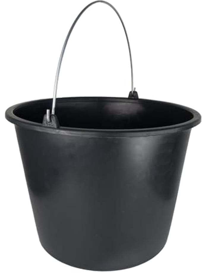 Bouwemmer 20 liter met schaalverdeling voor tuin en bouwplaats