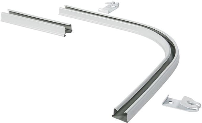 Intensions bocht 90° - wit - inclusief verbinder - voor plus rail