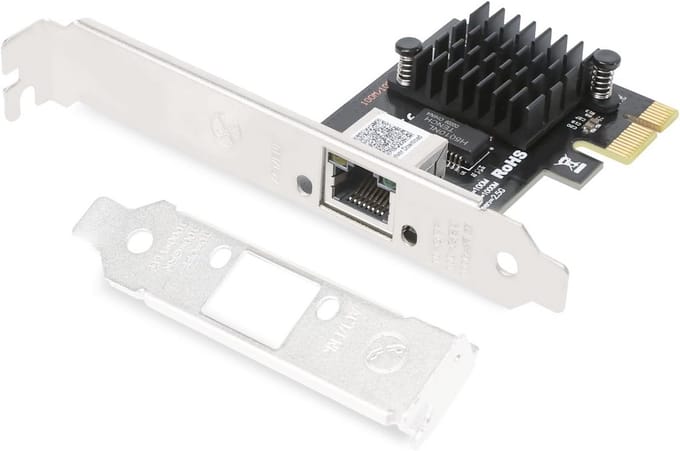 2.5 Gigabit PCIe Netwerkkaart met RJ45 Aansluiting voor Windows, Linux en Mac