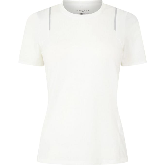 Castore Dames Aeromesh Reflecterende Detail T-Shirt (Briljant Wit)