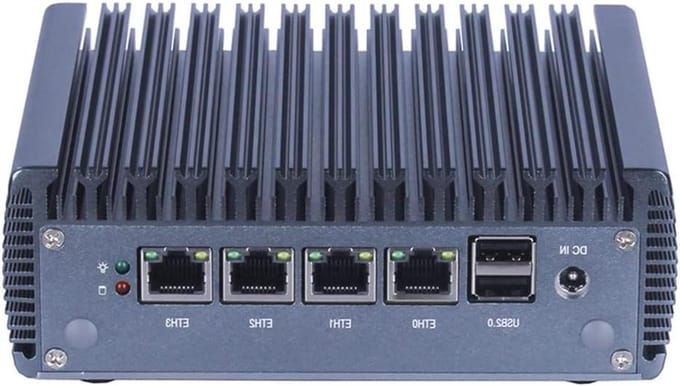 Mini PC - Nano PC Router - Netwerk Beheer - Fanless Aluminium Ontwerp - 134 x 126 x 47 mm
