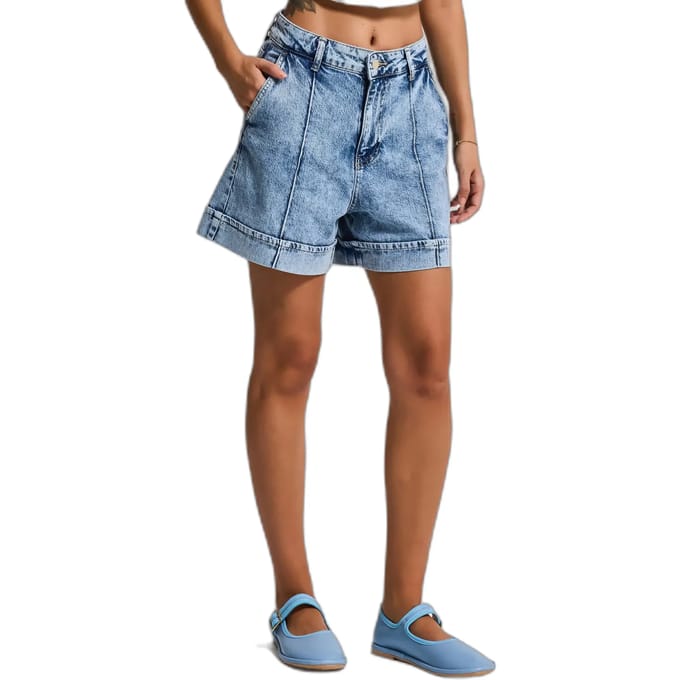 It's Basic - MINI DENIM SHORT - AQUA