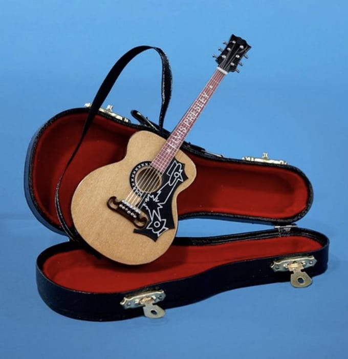 Elvis Presley Akoustische Gitaar Kerst Ornament Met Doosje