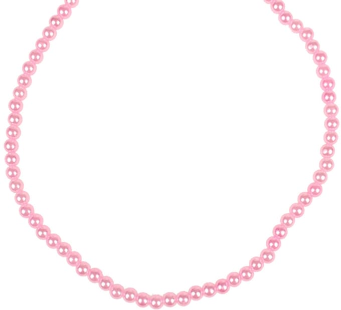 Kinderketting Imitatieparels Roze & Parelmoer - Imitatieparels 6mm - Elastisch