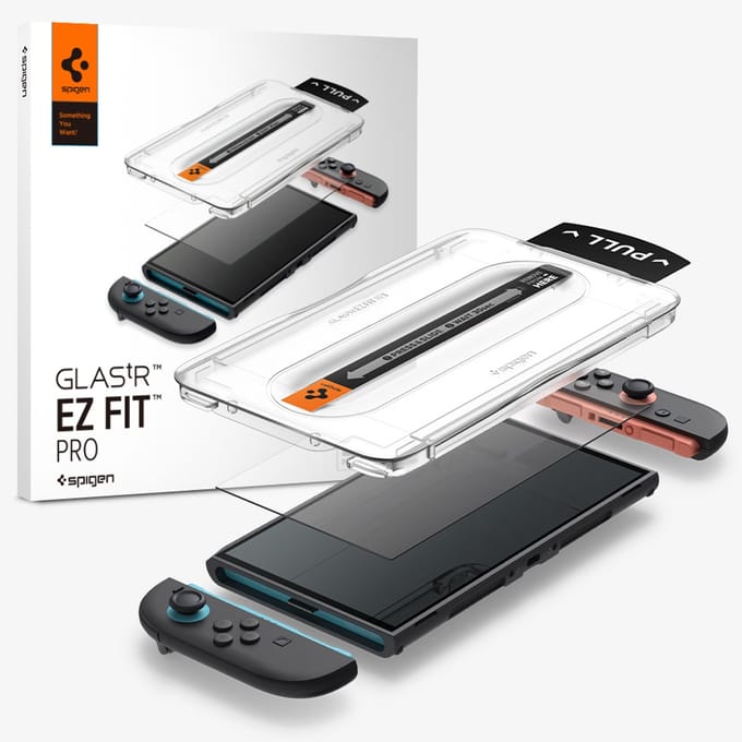Spigen Screen Protector Geschikt voor Nintendo Switch 2 - EZ Fit GLAS.tR - 9H Tempered Glass - Case Friendly - Gemakkelijke Installatie - 2-Pack